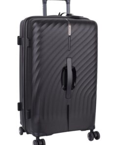 Cellini Xpedition Medium 4 Wheel Trolley Trunk - Black