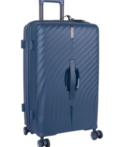Cellini Xpedition Medium 4 Wheel Trolley Trunk - Blue