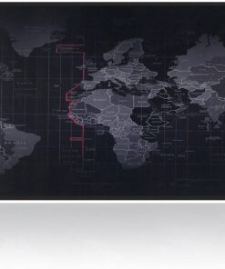 CellTimeâ¢ World Map Mouse Pad Desk Mat Large - Non Slip (40cm x 90cm)