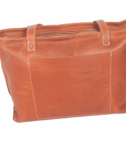 Chaga Leather Classic Shopper Bag - Tan