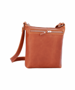 Chaga Zipper Cross Body/Sling Bag - Tan