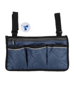 Chair Hanging Storage Bag Multifunctioanl Armrest Storage Pouch - Blue