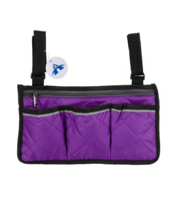 Chair Hanging Storage Bag Multifunctioanl Armrest Storage Pouch - Purple