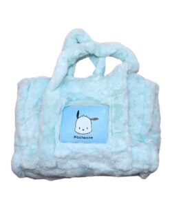 Character Furry Tote Bag| Plush Crossbody Bag| Shoulder Bag - Blue