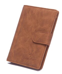 Charm Infinite Travel Passport Holder with RFID Protection - Brown