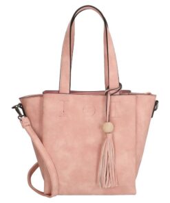 Charm London Covent Garden Ladies Shoulder Bag - Light Grey 16780 - Pink