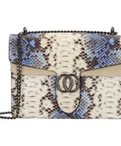 Charm London Elisa Leather Ladies Shoulder Bag - Blue