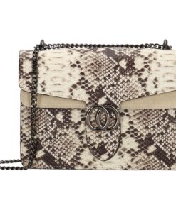 Charm London Elisa Leather Ladies Shoulder Bag - Grey