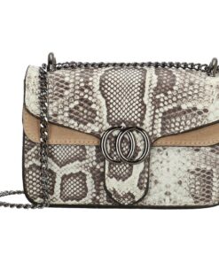 Charm London Elisa Leather Ladies Shoulder Bag - Taupe