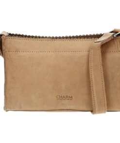 Charm London Hackney Ladies PU Shoulder Bag - Brown 16370