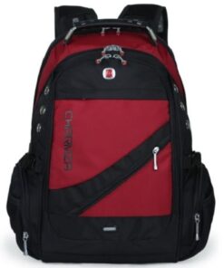 Charmza Laptop Bag - Red & Black