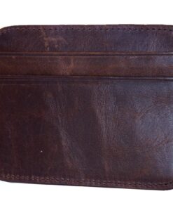 Charmza Leather Credit Cards Holder - Dark Coffee