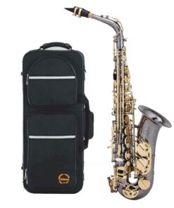 Chateau CAS-21 Eb Alto Saxophone Black with Lacquered keys
