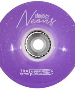 Chaya - Neon Roller Skate Wheels 65mm 78a - Set of 4 - Purple