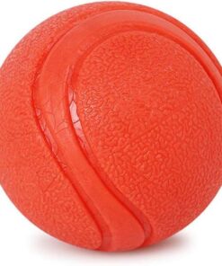 Chew Resistant Solid Durable Rubber Dog Ball For Aggresive Chewers Small - Red