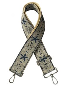 Chic Boho - Navy Blue & Grey - Silver Hardware