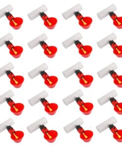 Chicken Waterer Cups and PVC Tee Fittings - 20 Pack