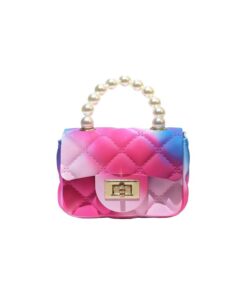 Children Bubblegum Rainbow Mini Bags Purses for Girls - Bubblegum Purple - Unisex