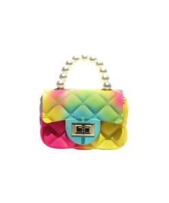 Children Bubblegum Rainbow Mini Bags Purses for Girls - Bubblegum Yellow - Unisex