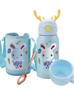 Children Cartoon Stainless Steel Vacuum Insulated Vacuum Flasks - 500ml - Blue