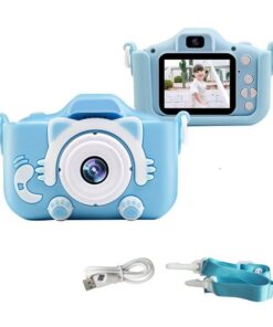 Children Digital Camera Dual Lens - Blue