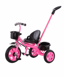 Children's Hand Push Tricycle 3-Wheel Baby Stroller Carriage With Handle