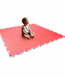Childrens Kids Safety Superior Play Foam Mat Flooring - Red/Blue - 16 Pack