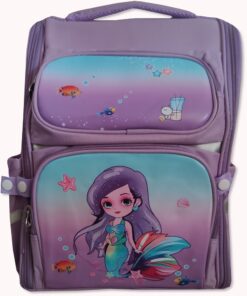 Children's Preschool bags - Fully Openable - Mermaid Purple