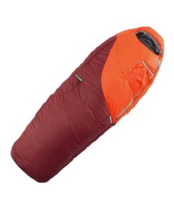 Children's Sleeping Bag MH500 0 C - Red/Brown/Green