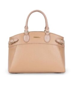 Chrisbella Beige Shoulder Handbag