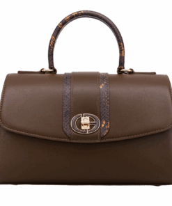 Chrisbella Classic Executive Coffee Handbag