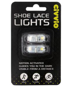 Civvio White Shoe Lace Lights - Weatherproof, Durable, Motion Sensor