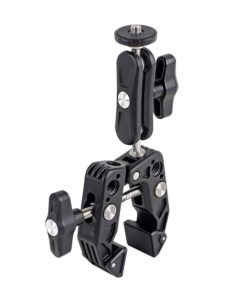 Clamp Mount Camera Mount Flexible Monitor Mount w/ Dual 360 Rotatable Head