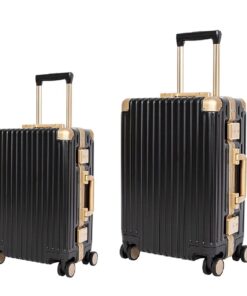 Classic Aluminum Frame Travel Suitcase - 22 inch + 26 inch