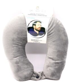 Classic Neck Support Travel Pillow / U Shape Pillow - Grey