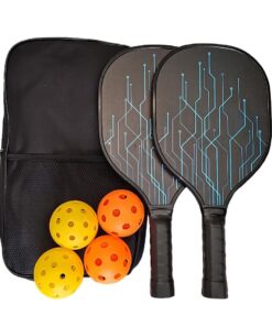 Classic Pickleball Set - Blue Line Design - 2 Pack - In Classic Bag