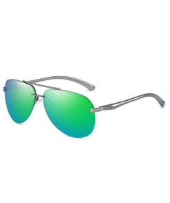 Classic Unisex Polarized Sunglasses Series - Colorful Film Glasses - Green