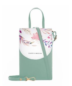 Classy & Modern Crossbody Sling Bag with Cellphone Touch Screen - Green
