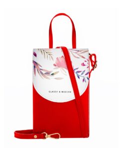Classy & Modern Crossbody Sling Bag with Cellphone Touch Screen - Red