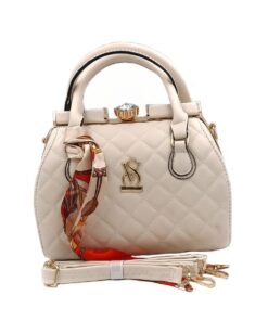 Classy Satchel Handbags for Women Tote Bags for Ladies Shoulder Bag - Cream