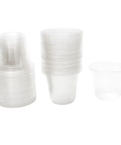 Clear Plastic Disposable Drinking Cups / Glasses - 250ml - 500 Cups
