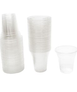 Clear Plastic Disposable Drinking Cups / Glasses - 375ml - 500 Cups