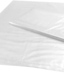 Clear Plastic Flat Open Poly Bags 45 x 60 (50 Micron Pack of 100)