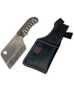 Cleaver Knife with Metal Handel and Nylon Sheath (Sanjia K-87)