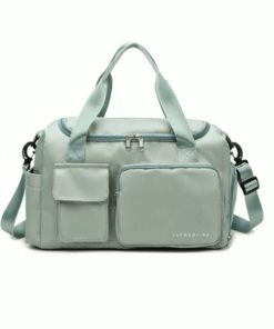 Clementine 7-Pocket Duffel Bag with Shoe Compartment - Green
