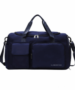 Clementine 7-Pocket Duffel Bag with Shoe Compartment - Navy