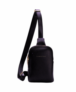 Clementine - PU Crossbody Sling Bag - Black