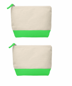 Cloud Cotton Cosmetic Bag - Pack of 2 - Green