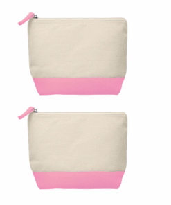 Cloud Cotton Cosmetic Bag - Pack of 2 - Pink