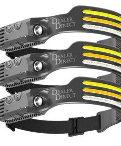 COB LED Headlamp Sensor USB with Rechargeable Battery - 3 Pack Bundle